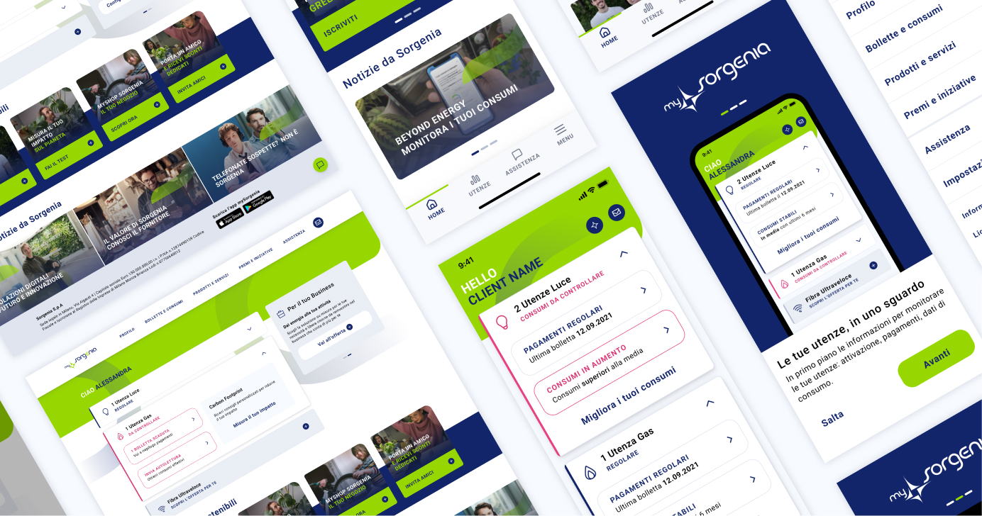 Design system e componenti UI MySorgenia